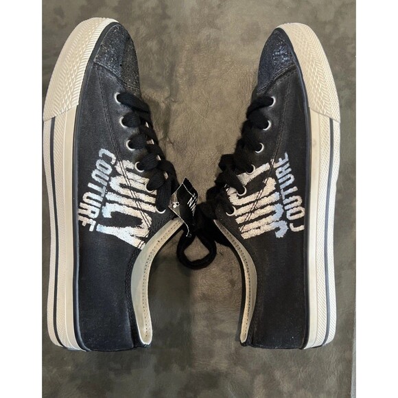 Juicy Couture Shoes - Juicy Couture Logo Sneakers Y2K Bling Black Sz 9.5